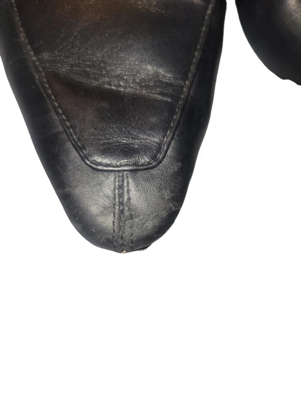 Veronica Beard Champlain Chain Black Leather Loafers with Gold Horsebit Detail